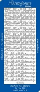 Starform Stickers Text NL: Van Harte Beterschap - Gold