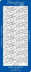 Starform Stickers Text NL Christmas: Pr. Kerstdagen/ Gelukkig nieuwjaar - Gold