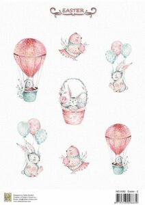Nellie&lsquo;s Choice Decoupage knipvel Pasen-2 A4