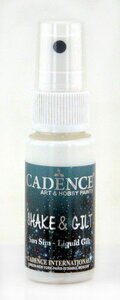 Cadence shake &amp; gilt liquid gilt spray Zilver 25 ml