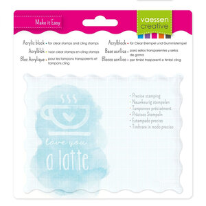 Vaessen Creative &bull; Acrylblok 120x160mm