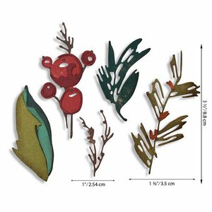 Sizzix Thinlits Die Set - Holiday Brushstroke 9PK 664736 Tim Holtz