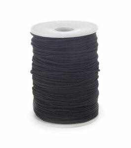 Vivant Elastisch koord rond zwart 2mm 