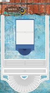 Studio Light Embossing Die Cut Stencil Just Lou Aviation coll. 17 STENCILJL17