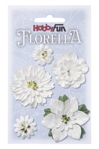 FLORELLA Bloemen Wit , 2-5cm