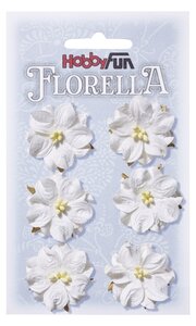 FLORELLA Bloemen Wit, 3,5cmFLORELLA Bloemen Wit, 3,5cm