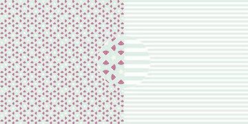 Dini Design Scrappapier 10 vl Watermeloenen - strepen 30,5x30,5cm #4020