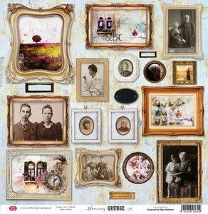 Craft&amp;You Blooming Grunge sheet elements to cut out 12x12 