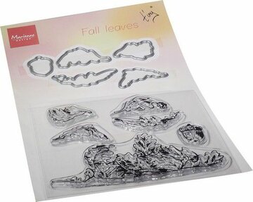 Marianne Design Clear Stamp &amp; Die set Tiny&lsquo;s Fall Bladeren TC0885 