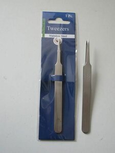 Pincet stainless steel super fijn recht 12,3 cm