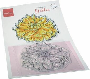Marianne Design Clear Stamp &amp; Die set Tiny&lsquo;s Bloemen - Dahlia TC0892 120x205mm