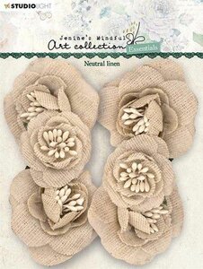 Studio Light Linen Flowers Jenine&lsquo;s Mindful Art nr.05 JMA-ES-FLOW05 90x120mm