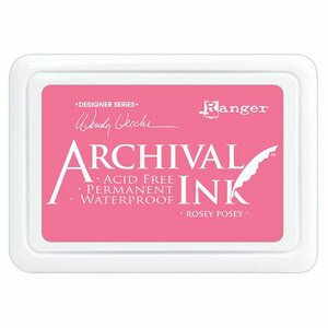 Ranger Archival Ink pad - Rosey Posey AID81869 Wendy Vecchi