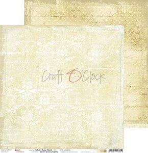 Craft OClock Double-sided paper 12"*12" Basic 04 - White-Beige Mood - 06
