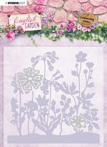 Studio Light Embossing Folder With Die Cut English Garden nr.04 