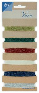 Joy! crafts Borduurgarenset - basis kleuren (kerst) 6300/0101- Metal effects 6x25mtr - 1 - 6