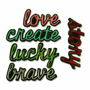 Sizzix Thinlits Die Set 10PK - Cut Words 662684 Tim Holtz