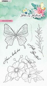 Studio Light Clear Stamp Blooming Butterfly nr.359 SL-BB-STAMP359 93x136mm