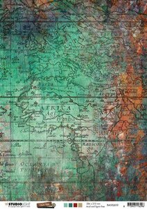 Studio Light Basis A4 Achtergrondpapier Just Lou Exploration Coll. nr.03 