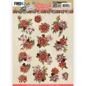 3D Cutting Sheets - Amy Design - Botanical Garden - Colorful Flowers