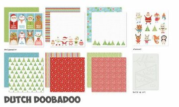 Dutch Doobadoo Crafty Kit Winterfeestje 20x20cm 473.005.035