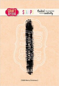 Craft&amp;You Clearstempel Merry christmas 2 