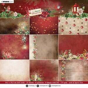 Studio Light Paper Pad Magical Christmas nr.102 SL-MC-PP102 203x203mm