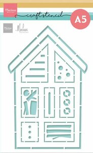 Marianne Design Mask Stencil - Insecten hotel by Marleen PS8141 210x149mm