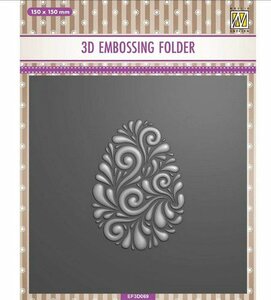 Nellie Choice 3D Embossing Folder Doodle Ei EF3D069