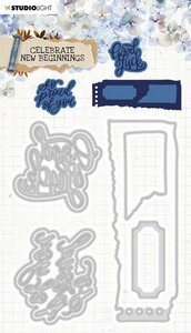 Studio Light cut.&amp; Emb. Die Celebrate new beginnings nr.374 