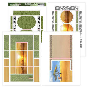 Amy Design printed figure cards - wild animals