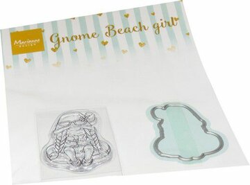 Marianne Design Clear Stamps &amp; dies Gnome strand meisje CS1134 35 x 52 mm