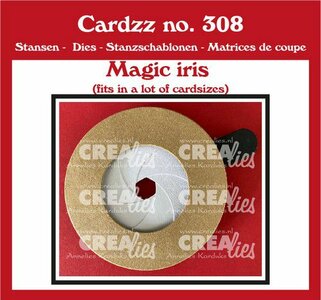Crealies Cardzz Magic Iris CLCZ308 finished: 10,2 cm