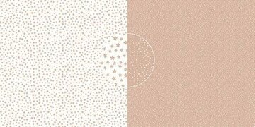 Dini Design Scrappapier 10 vl Bloemen - naturel 30,5x30,5cm #3017