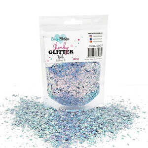 CarlijnDesign Chunky glitter Holo Silver 2