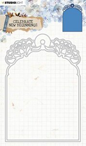 Studio Light cut.&amp; Emb. Die Cardshape Celebrate new beginnings nr.379
