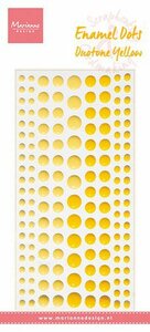 Marianne Design Decoration Enamel dots - Duotone geel PL4527 156 dots