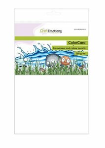 CraftEmotions ColorCard - kleurpapier voor markers wit 12 vl A5 - 250 gr