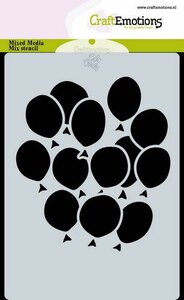 CraftEmotions Mask stencil ballonnen A6 Carla Creaties