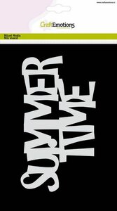 CraftEmotions Mask stencil - Tekst SUMMER TIME A6 (EN) Carla Creaties