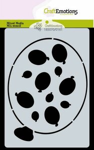 CraftEmotions Mask stencil Party - Ballon A6 Carla Creaties 