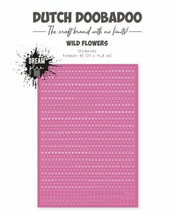 Dutch Doobadoo Dutch Sticker Wild Flower alfabet A5 491.200.030