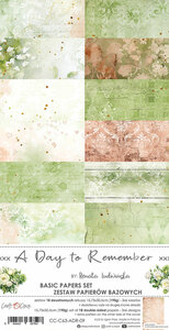 Craft O Clock Set of Basic Papers 15x30 cm A Day To Remember
