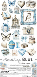 Craft O Clock Extras Set Something 15x30 cm Something Blue 250 grs 3x6 designs + 1 extra CC-F38-SBL-12