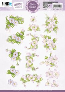 3D Cutting Sheet - Precious Marieke - Purple Blossom - Amethyst