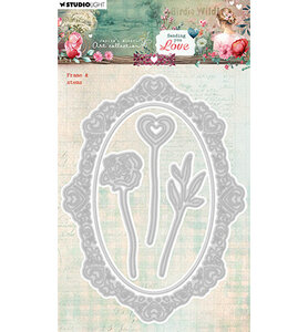 Studio Light &nbsp;JMA Cutting Die Frame &amp; Stems Sending You Love nr.962 JMA-SYL-CD962