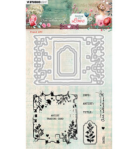 Studio Light JMA Stamp and Cutting dies Plaid ATC Sending You Love nr.93 JMA-SYL-SCD93