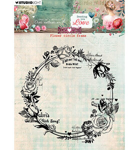 Studio Light JMA Clear stamps Flower Circle Frame Sending You Love nr.796 JMA-SYL-STAMP796