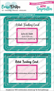 CarlijnDesign snijmallen ATC rechthoeken stitching