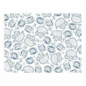 Tea Time Background Photopolymer Stamp Set 1pc